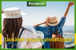Atpūtas un ceļojumu piedāvājumi 28.06.2024 - 01.07.2024 Vasaras atlaides auto nomai Europcar